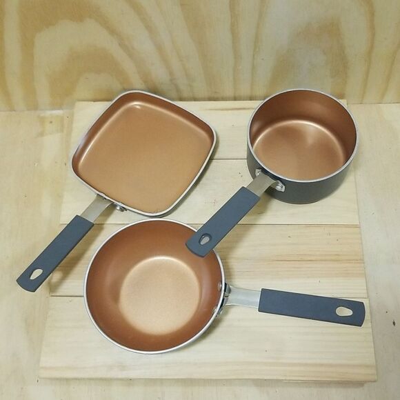 Gotham 3pc set 2 pots and one pan - Picture 2 of 8